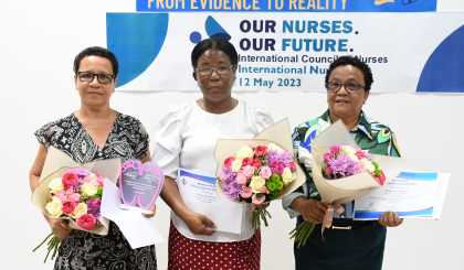 Long-serving nurses and midwife honoured