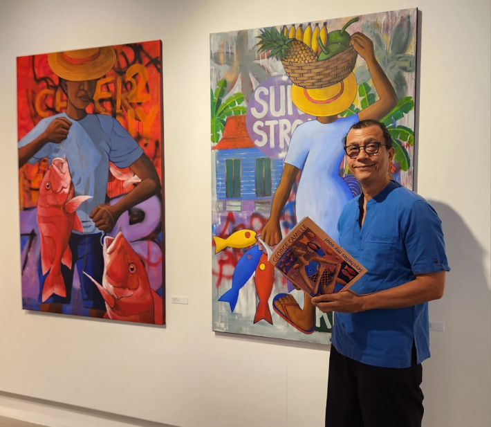 Local artist George Camille holds first solo exhibition in Rome