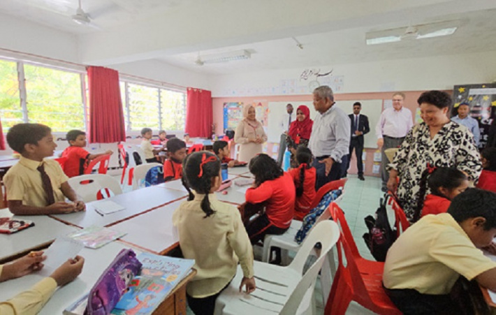 President Ramkalawan visits key  projects and facilities in Maldives