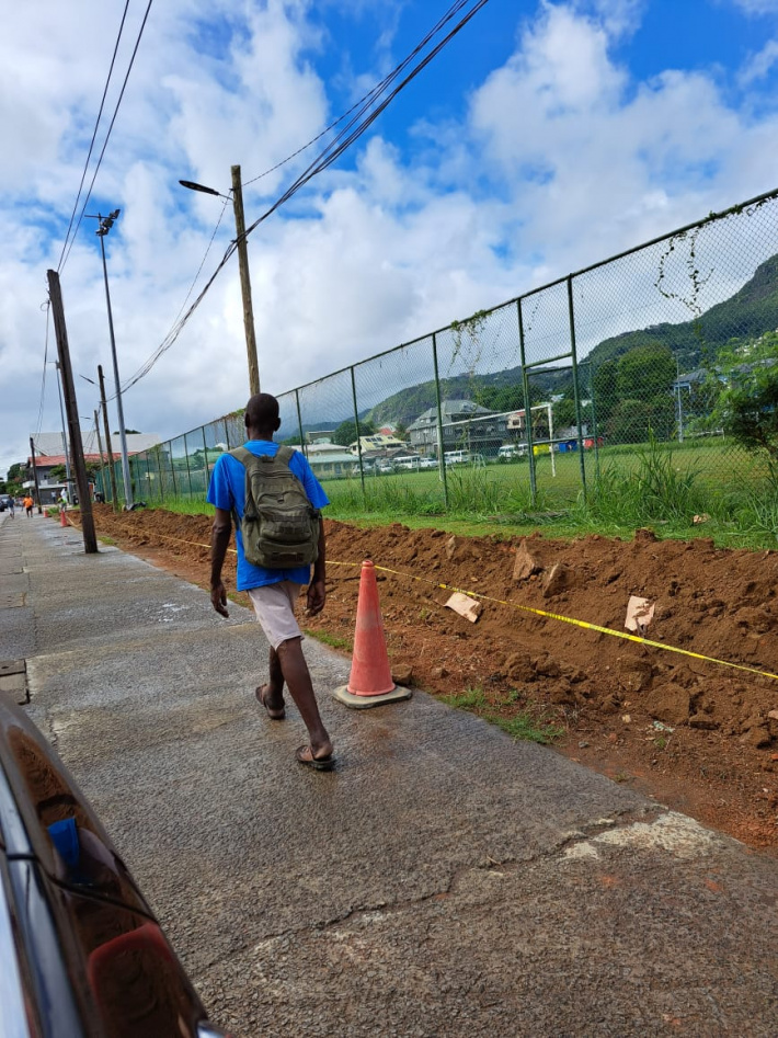 Two new bi-lanes on the way to ease flow of traffic along Mont Fleuri road