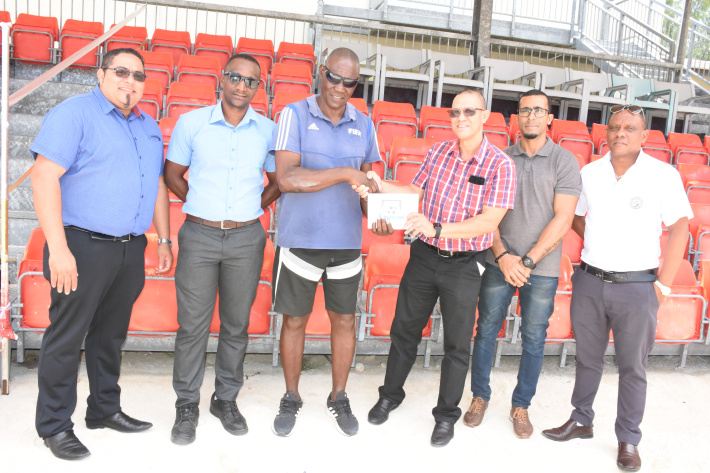    Legend Foundation assists former central defender and referee Gonzague Boniface