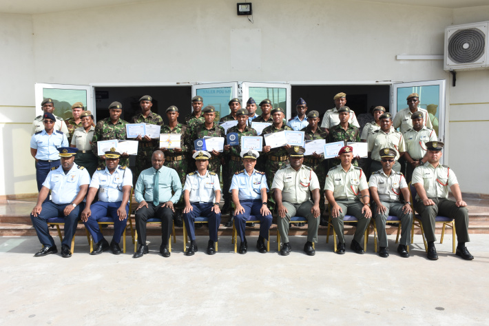 Eleven new recruits join the ranks of the Seychelles Defence Forces