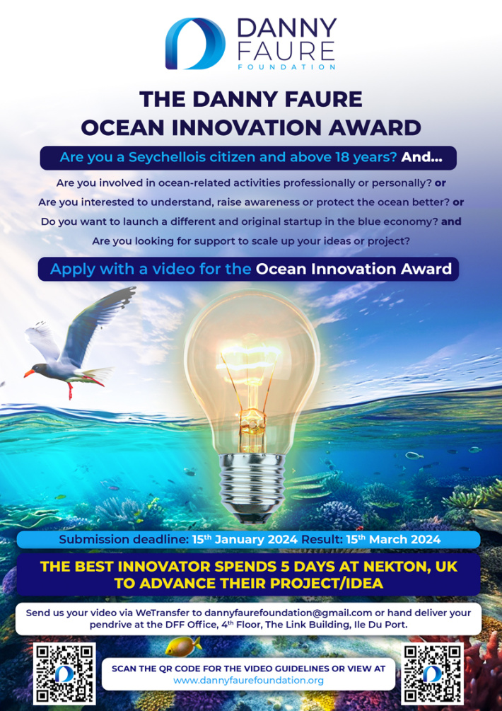 Danny Faure Foundation launches first Ocean Innovation Award