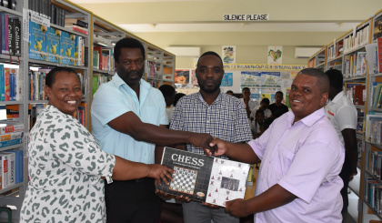 Chess     Perseverance secondary school receives equipment from SCF