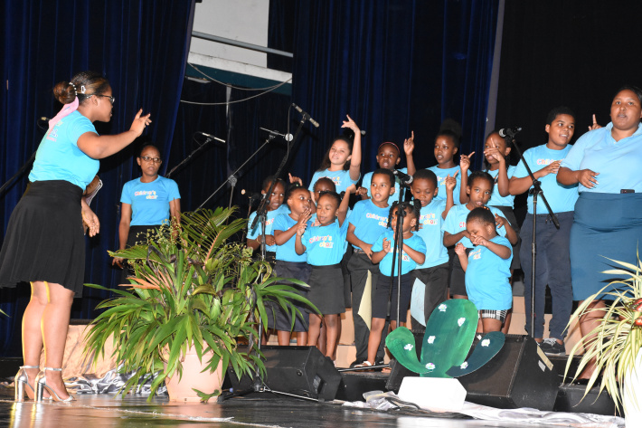 Children from Seventh Day Adventist Church praise God through concert