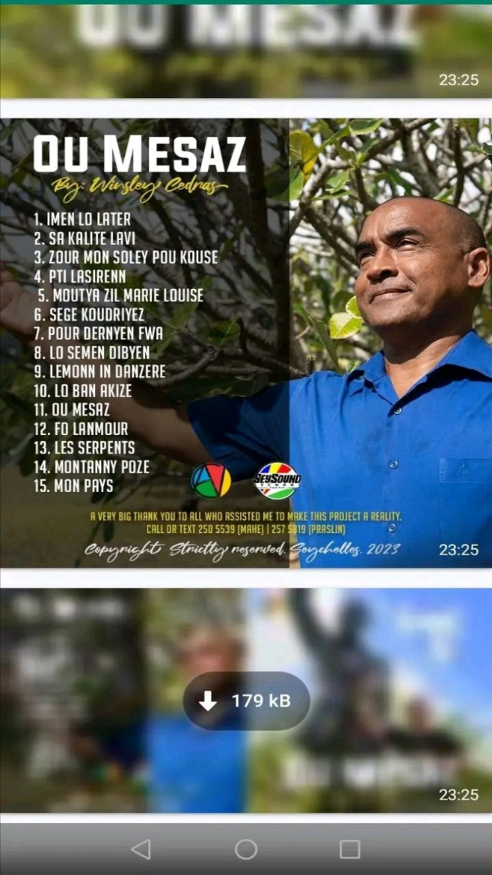 Singer Winsley Cedras brings message of perseverance   