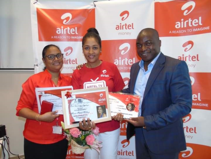 Airtel Seychelles’ staff wins ‘Managing Director’s Special Recognition Award’