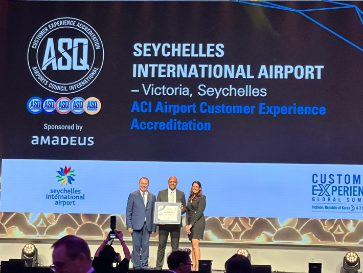 Seychelles airport recognised for   excellence in customer experience