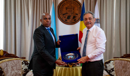 Newly accredited ambassador of Djibouti to Seychelles calls on Speaker