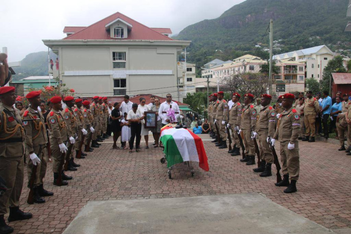 Police bid farewell to Sergeant Yunas Victor