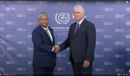 President Ramkalawan joins heads of state and government at the G77+China Summit in Cuba