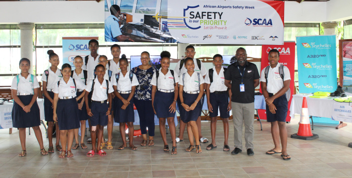 Exhibition showcases safety aspects at Praslin airport