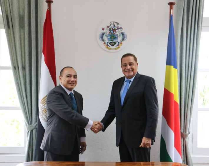 Seychelles and Egypt to fortify bilateral cooperation in areas of mutual interest   