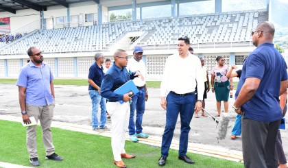 MYSCC within the National Assembly visits the Roche Caïman sports complex