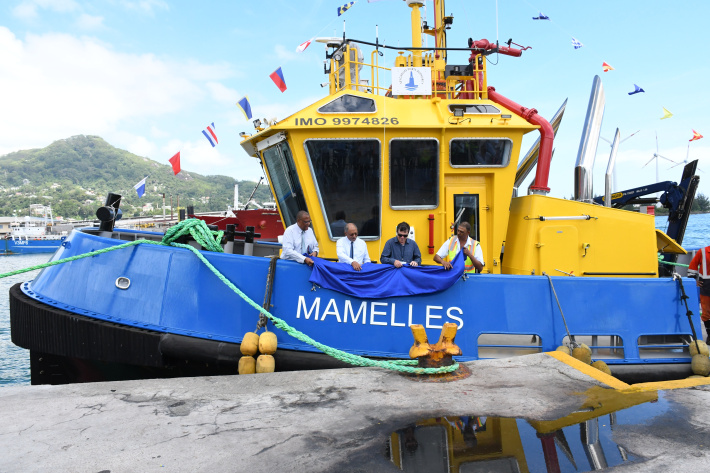 SPA’s new tugboat, ‘Mamelles’, inaugurated