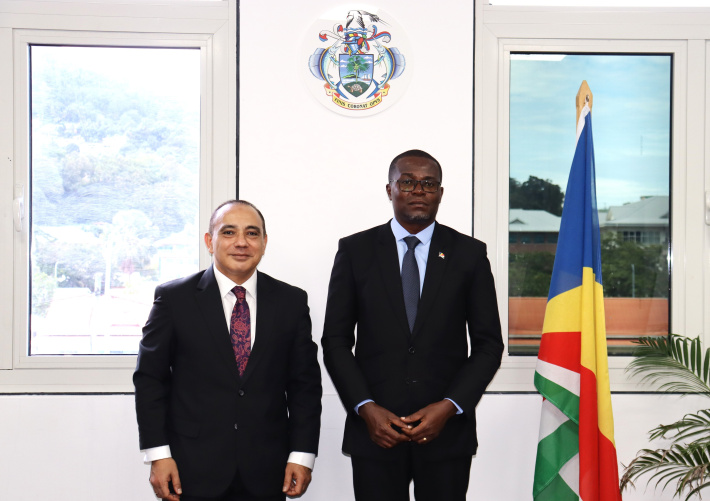 Seychelles and Egypt discuss future collaborations in agriculture and climate change