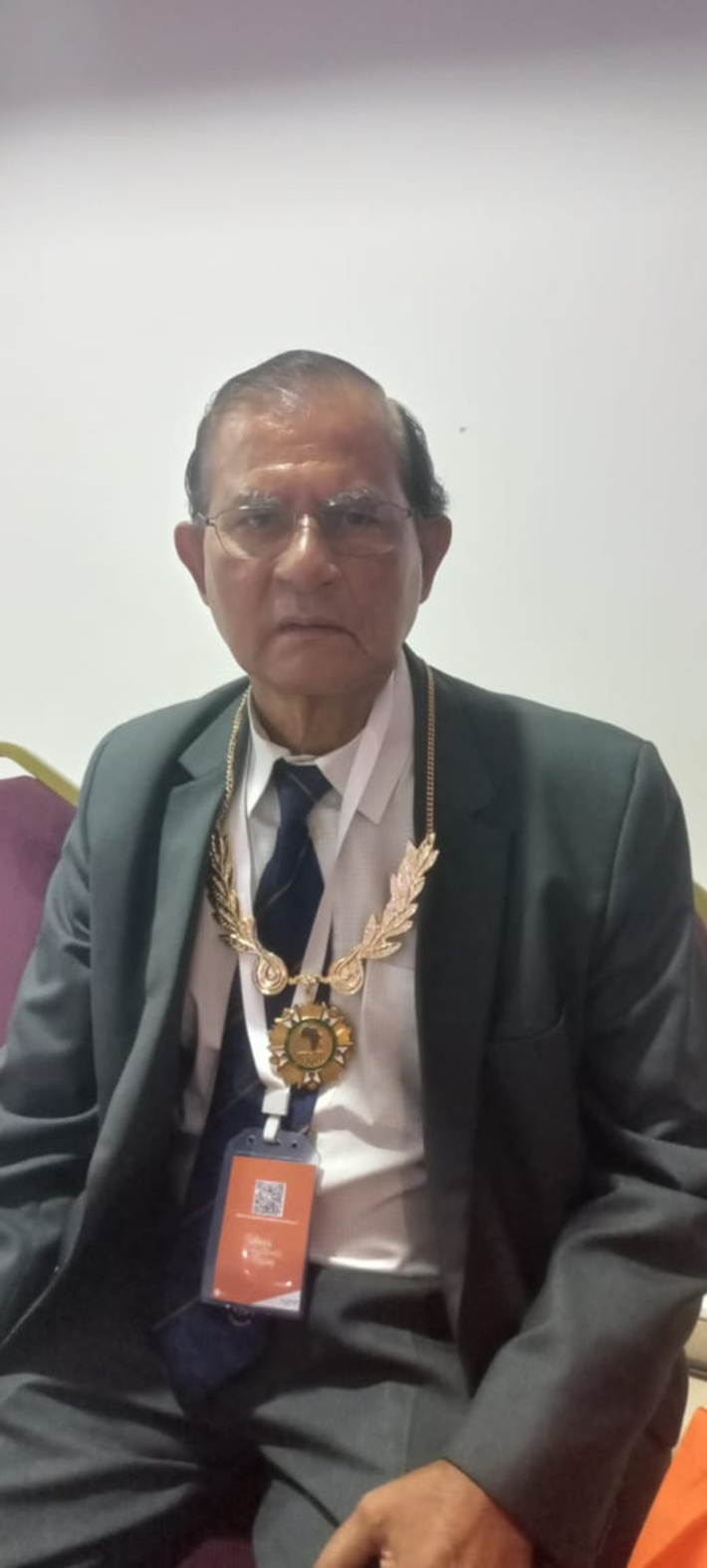 Antonio Gopal decorated with Anoca’s ‘Order of Merits’