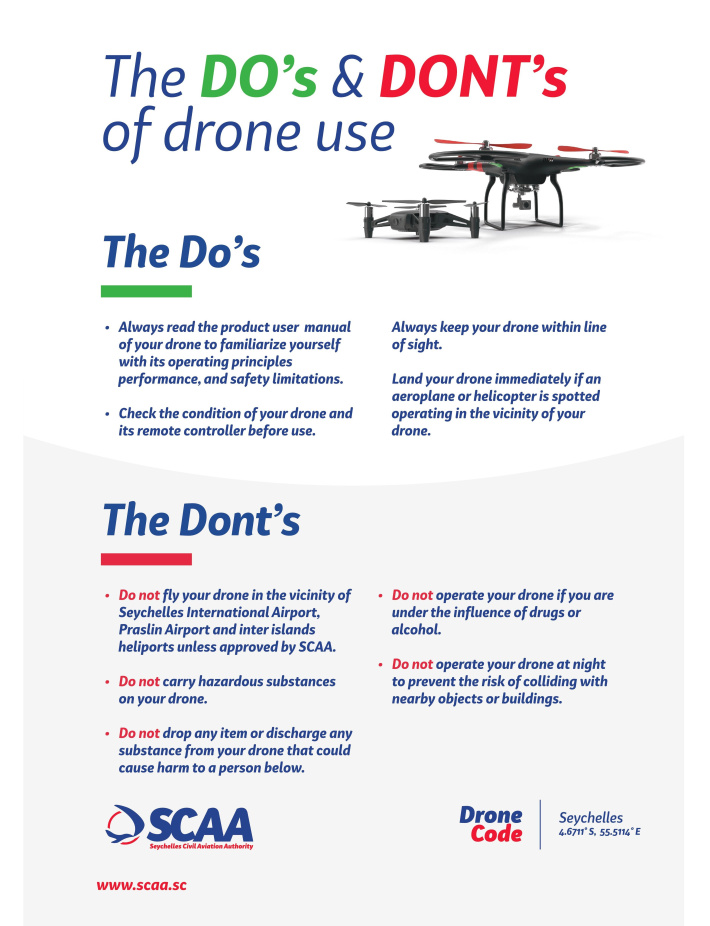 Use of drones in Seychelles – What you need to know!