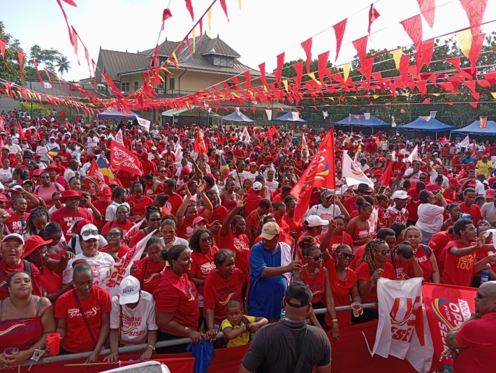 United Seychelles rally on La Digue   