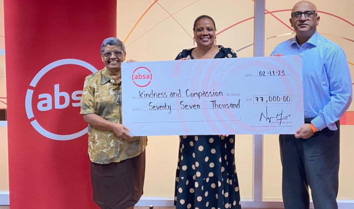 Absa Seychelles contributes to mental health and suicide prevention efforts