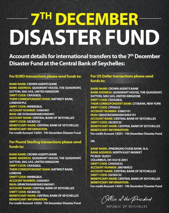       7th December Disaster Fund officially launched
