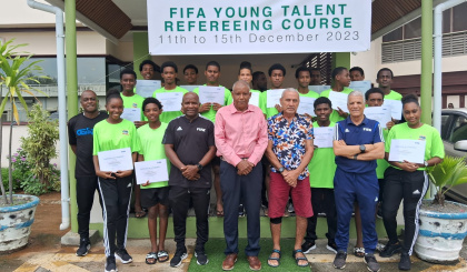 18 young referees receive certificate at the end of five-day Fifa course