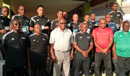 Football     12 local officials receive their Fifa badges