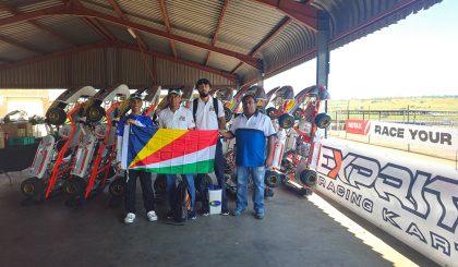 Seychelles karting in South Africa at African Karting Cup