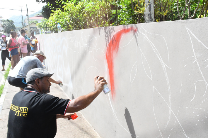 Collaborative effort transforms Plaisance housing estate wall