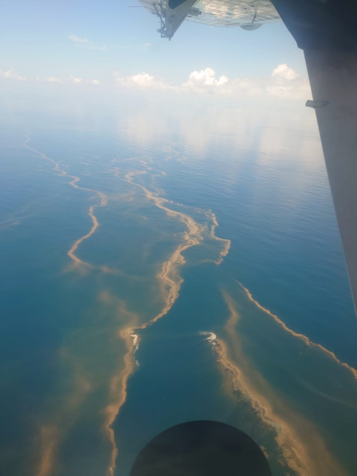Algal Bloom event spotted off the coast of Praslin and Mahé