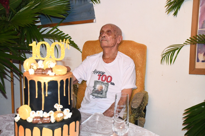Willy Theresine is Seychelles’ newest and sole male centenarian