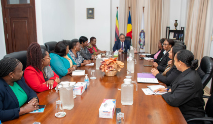 Zimbabwe’s Women’s Parliamentary Caucus meets with Speaker Mancienne