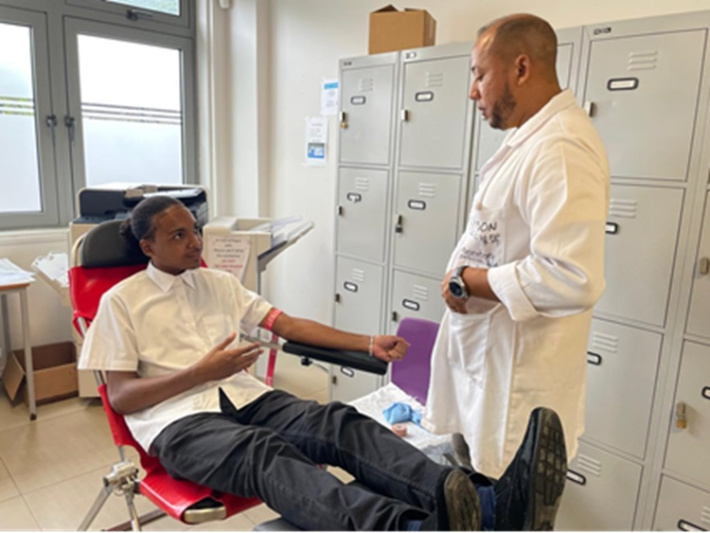 ISS hosts successful blood drive