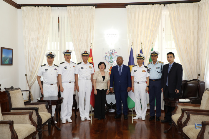 Chinese hospital ship on goodwill visit in Seychelles