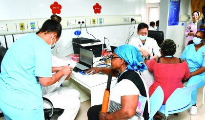 Large number of locals conduct check-ups on board Peace Ark