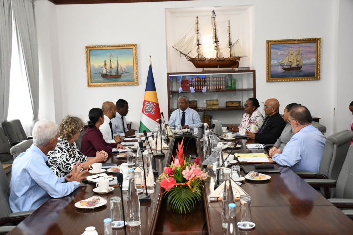 SeyCCAT board apprises Head of State of its work