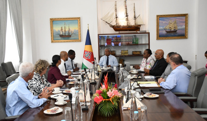 SeyCCAT board apprises Head of State of its work