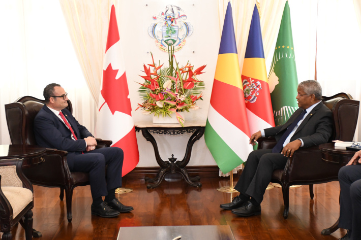 Canadian High Commissioner bids farewell to Seychelles’ President