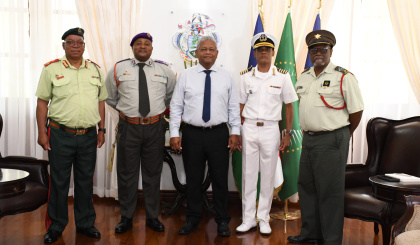 Military chaplain generals from the SADC call on President Ramkalawan