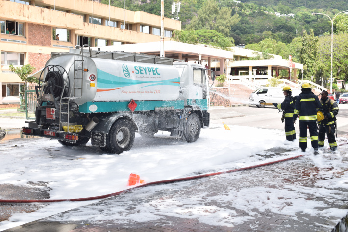 Seypec carries out fire drill exercise -Seychelles Nation