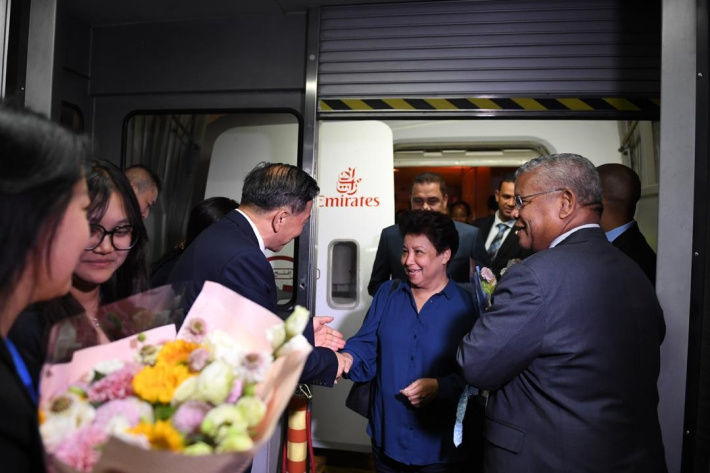 President Ramkalawan arrives in Beijing for FOCAC Summit