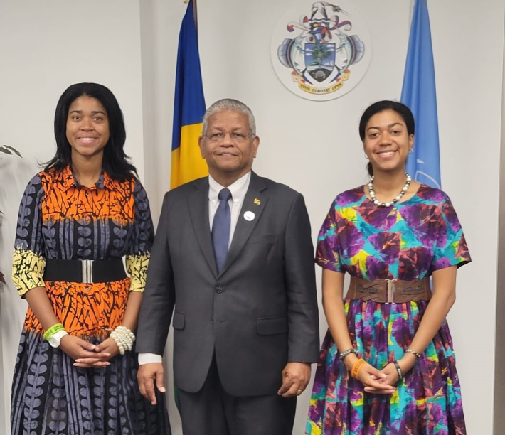 President Ramkalawan meets global girl education advocate Zuriel Oduwole