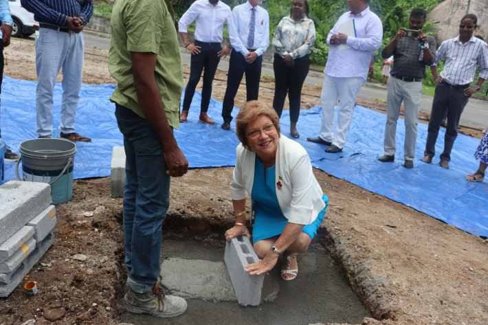 Les Mamelles district lays foundation stone for new daycare centre