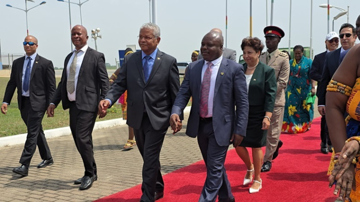 President Ramkalawan arrives in Ghana for landmark official visit