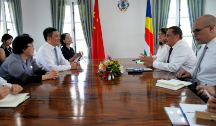 Seychelles and China engage in discussions to promote collaboration in sectors of mutual interest