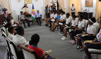 President Ramkalawan questioned by secondary students during live youth dialogue