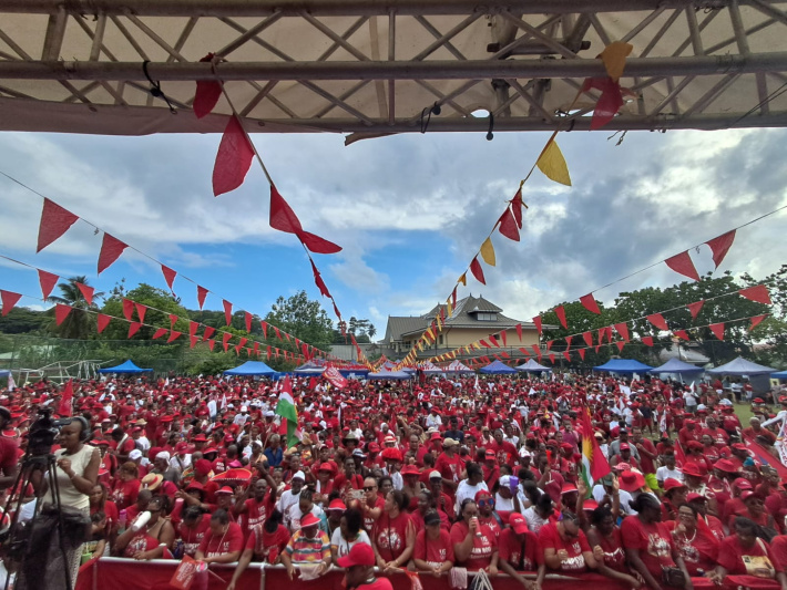 United Seychelles rally on La Digue