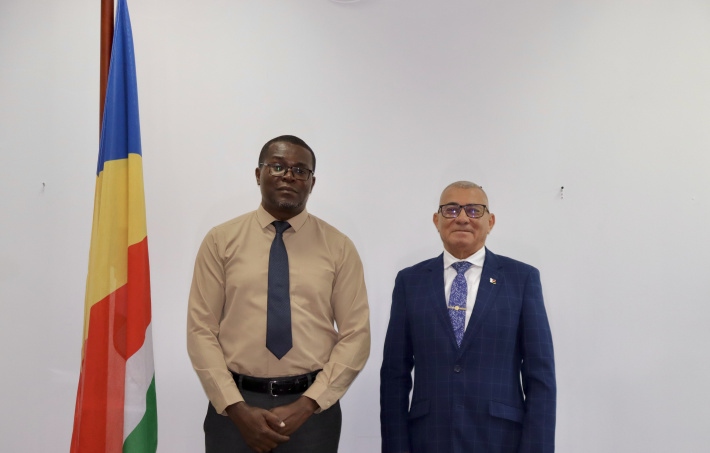 Newly accredited Malagasy ambassador pays courtesy call on Minister Joubert