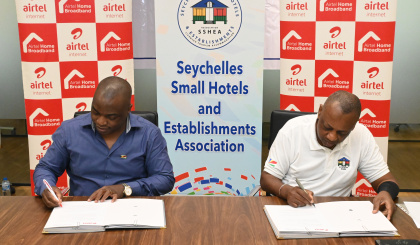 SSHEA sign MoU with Airtel Seychelles, Ethiopian Airlines