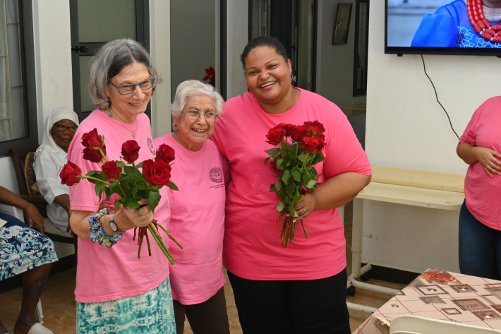 Soroptimists bring cheer to residents at the Ste Elizabeth Convent on Women's Day